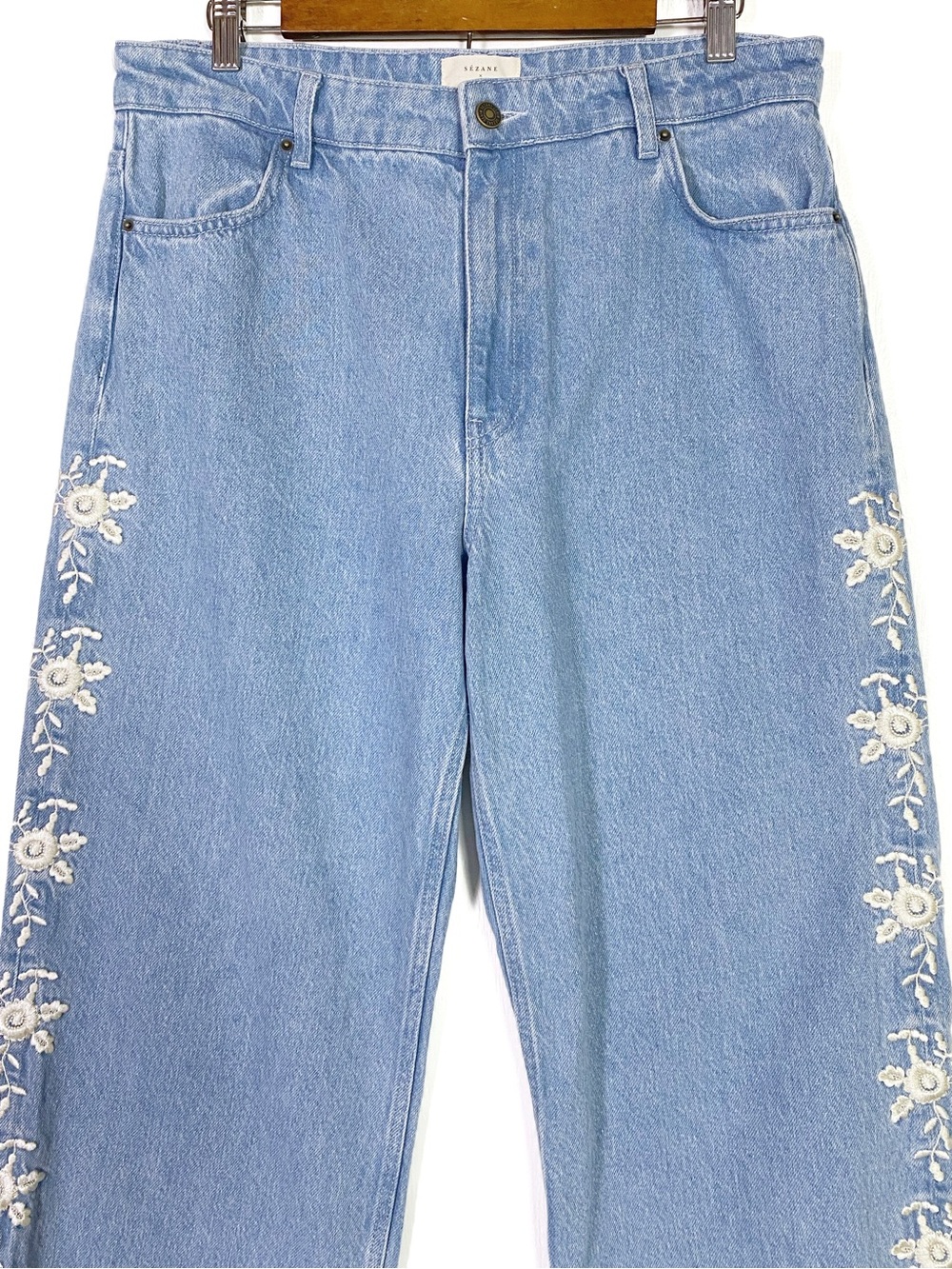 Sezane x Sea Valentin Embroidered Trouser Jeans - Picture 5 of 7